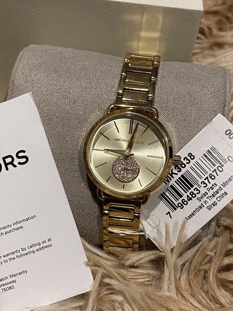 Michael Kors MK3838 Portia Gold Tone 