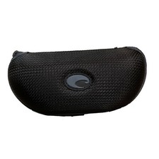 Costa Del Mar Black Hard Clamshell Sunglasses Case with Gray Logo Zippered
