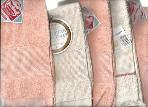 5 Finger Towels To Cross Stitch What You Want 2 Colors - Picture 1 of 1