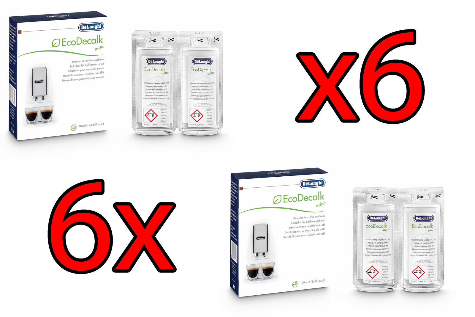 DELONGHI DECALCIFICANTE CALCARE ECODECALK 500ML X ECAM - ETAM -ECT - Immagine 20