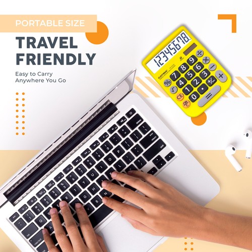 CATIGA Portable Basic Calculator - For School, Home, or Office Use, 8 Digit LCD - Picture 55 of 56