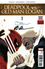 DEADPOOL VS. OLD MAN LOGAN #1 SIGNED ARTIST DECLAN SHALVEY & MIKE HENDERSON