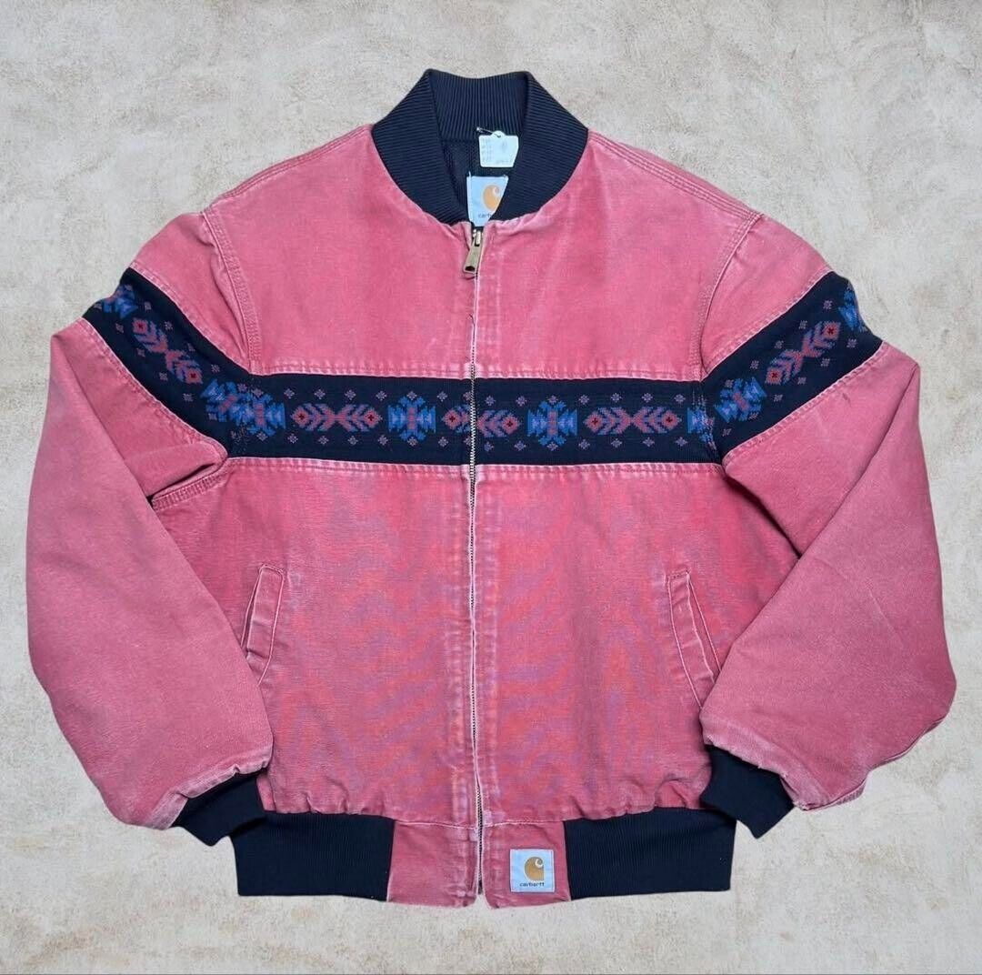 Carhartt Santa Fe Jacket Native American Pattern 80s Size M Carhartt Santa Fe Jacket Native American Pattern 80s Size M