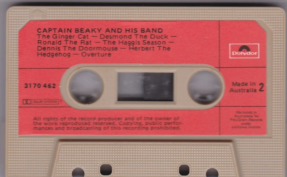 Captain Beaky And His Band - Cassette (Polydor 3170 462 Australia 1977) - Image 4 of 4