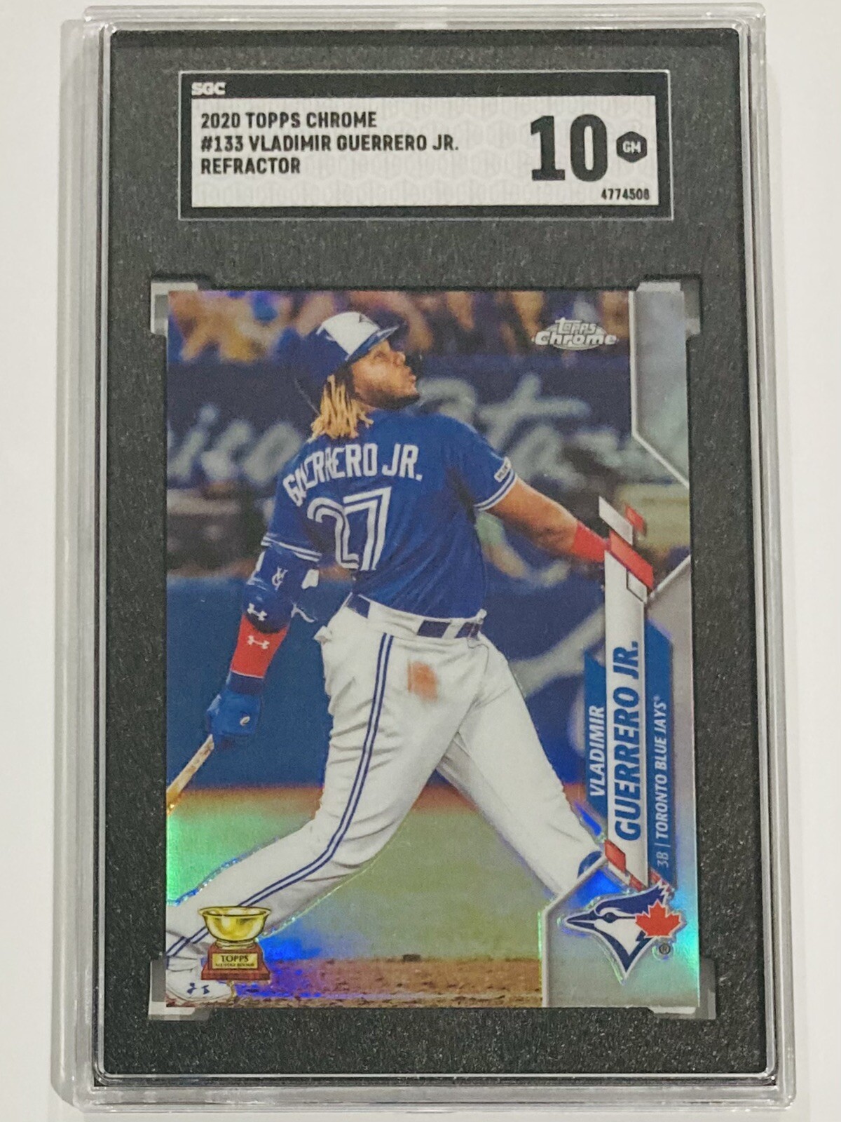 2020 Topps Chrome #133 Vladimir Guerrero Jr. SGC 10 Gem Mint Refractor