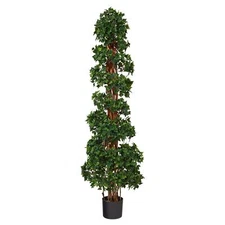 Nearly Natural 5.5ft. English Ivy Topiary Spiral Artificial Tree UV Resistant