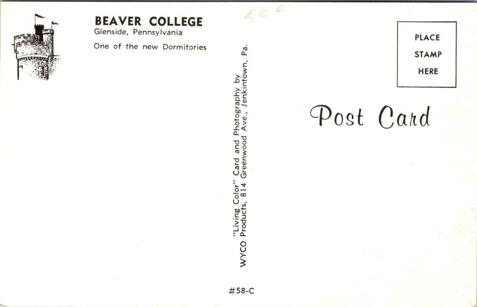 Postcard Beaver College Glenside Pa Chrome eBay