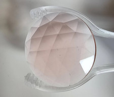 Round Faceted Jewels- German Made- Trans Selenium Pink- Multiple Sizes
