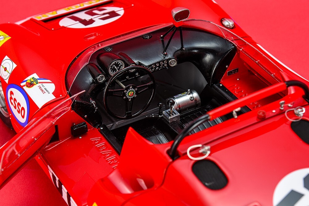 モデルファクトリーヒロMFH 1/12 K837アバルト1000SP LM69 Model Factory Hiro 1/12 car model kit K837 Abarth 1000 SP LM