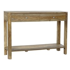 CONSOLLE LEGNO SHEESHAM cm110x32H77 Mobili Legno Indonesiano Stile Etnico Chic