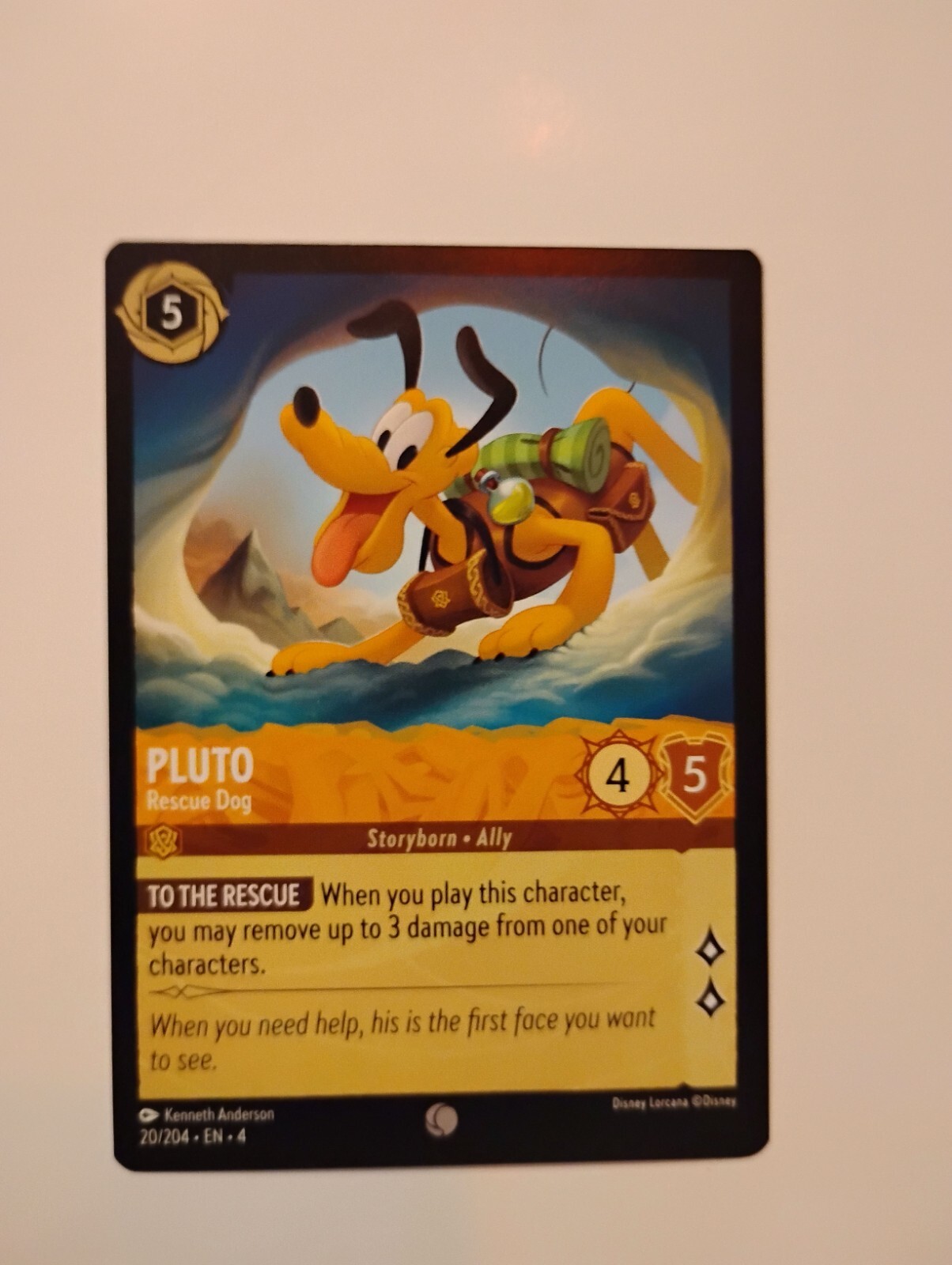 Pluto - Rescue Dog - NM/M - 20/204 - Ursula's Return - Lorcana