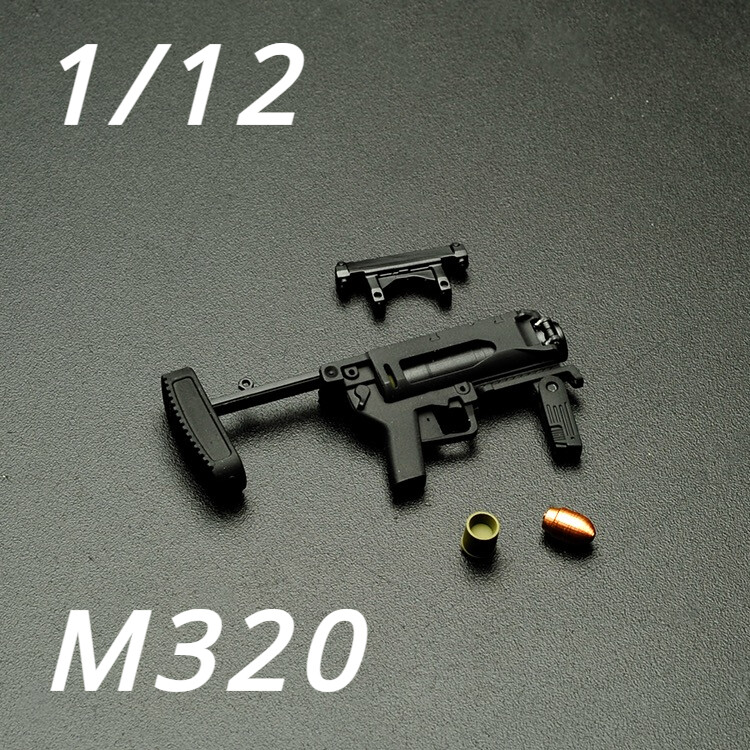 M320 Weapons Rack 1/12 Scale Mini Plastic Gun M320 Weapons Accessories for 6