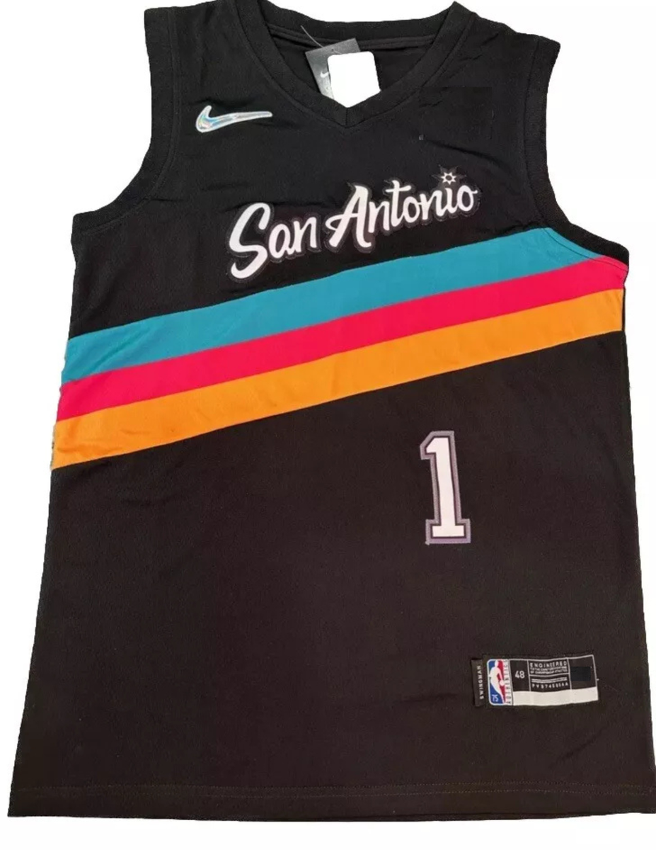 Fiesta Uniforms Spurs Fiesta Jersey For Sale Victor Wembanyama #1