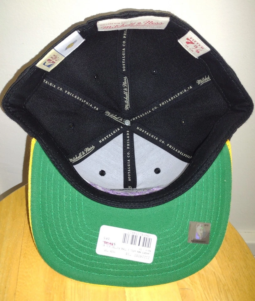 Boné de lã Lebron James Lakers Kobe Bryant LA Mitchell Ness 2 tons chapéu HWC 7 3/8 EUA - Imagem 3 de 4