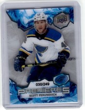 2021-22 Upper Deck Ice Rookies Scott Perunovich RC 030/249 St. Louis Blues #233