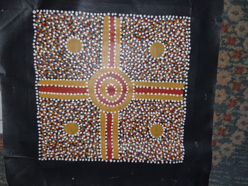 Aboriginal Art "Original Canvas By Gary Bird" - Picture 2 of 4