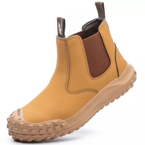 Safety Work Steel Toe BootsMen Cow Suede Welding Shoes Slip-on Lightweight - Picture 16 of 36