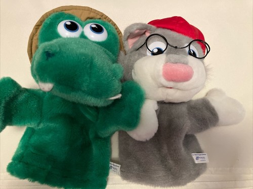 Edmark Safari World Hand Puppet Set Of 2 Alligator Timmy Cat Bailey ...