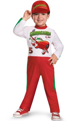 DISNEY PLANES EL CHU TODDLER COSTUME (4-6) Boys Pilot Jumpsuit Fancy Dress NEW