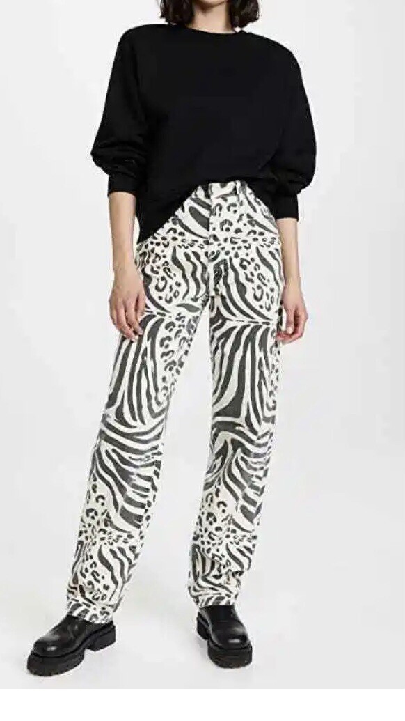 NEW $218 MOTHER High Waisted Curbside Heel Animal Tracks NEW $218 MOTHER High Waisted Curbside Heel Animal Tracks