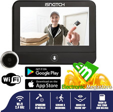 SPIONCINO DIGITALE PORTA CON MONITOR LCD 3,5 POLLICI FUNZIONE REGISTRAZIONE SD