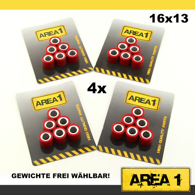 50ccm China 4-Takt GY6  139QMB Variomatikrollen 16x13 ABSTIMMSET Variogewichte