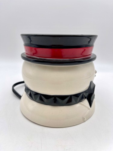 Yankee Candle Black Tie Snowman Scenterpiece Easy Meltcup Plug In Warmer w/Wax - Picture 2 of 8