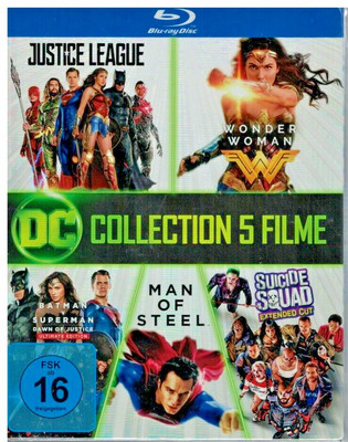 DC 5-Film-Collection - (u.a. Justice League) # 7-BLU-RAY-BOX-NEU-OVP