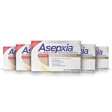 Asepxia Acne Bar Soap 5 Pack 0.8 Ounce Hypoallergenic Salicylic Acid Cleanser