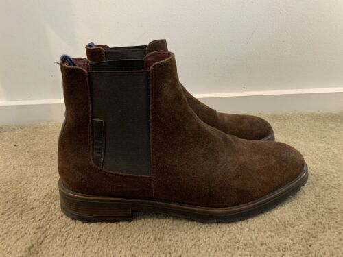 WILD RHINO Men's Brown Suede Chelsea Boot Size 44 - Picture 1 of 5
