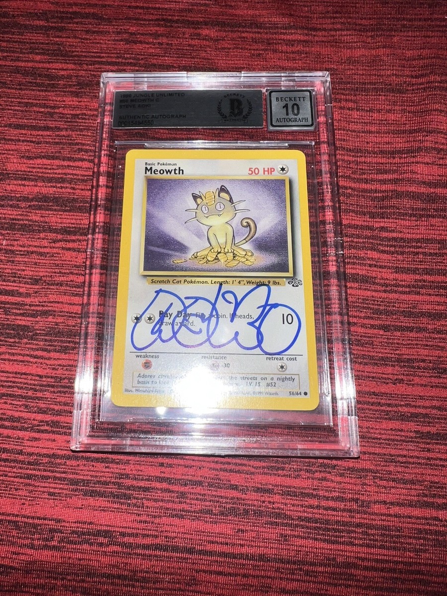 Steve Aoki Signed Official Pokemon Trading Card 99 Jungle