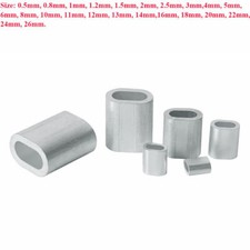 Aluminium Wire Rope Ferrules Sleeve Crimping For 0.5 - 26mm Stainless Steel Wire