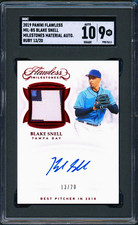 2019 Panini Flawless Blake Snell PATCH AUTO RUBY /20 SGC 9 AUTO 10 NONE HIGHER