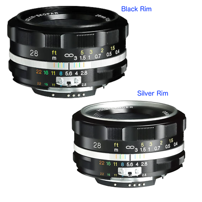 New VOIGTLANDER COLOR-SKOPAR 28mm f2.8 SL IIS Nikon AI-S Lens