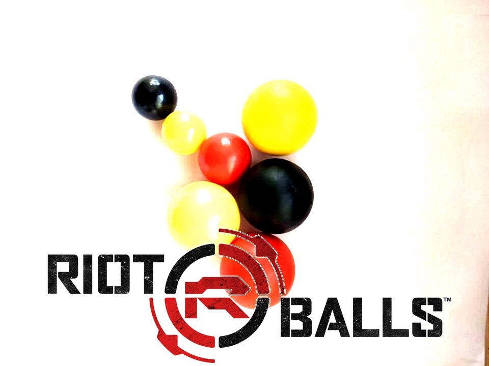 500 X 0.43 Cal. Riot Balls Self Defense Less Lethal Practice Paintballs