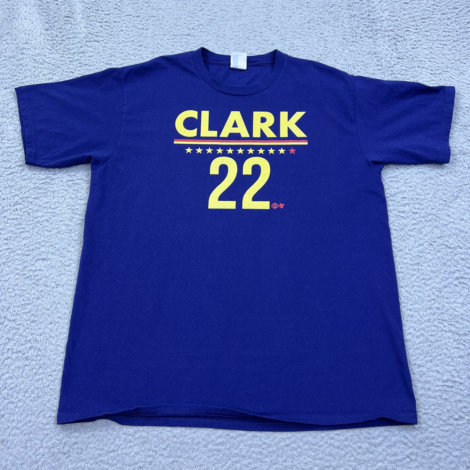 Caitlin Clark Shirt Indiana Fever #22 Blue Unisex Short Sleeve Graphic Tee Large