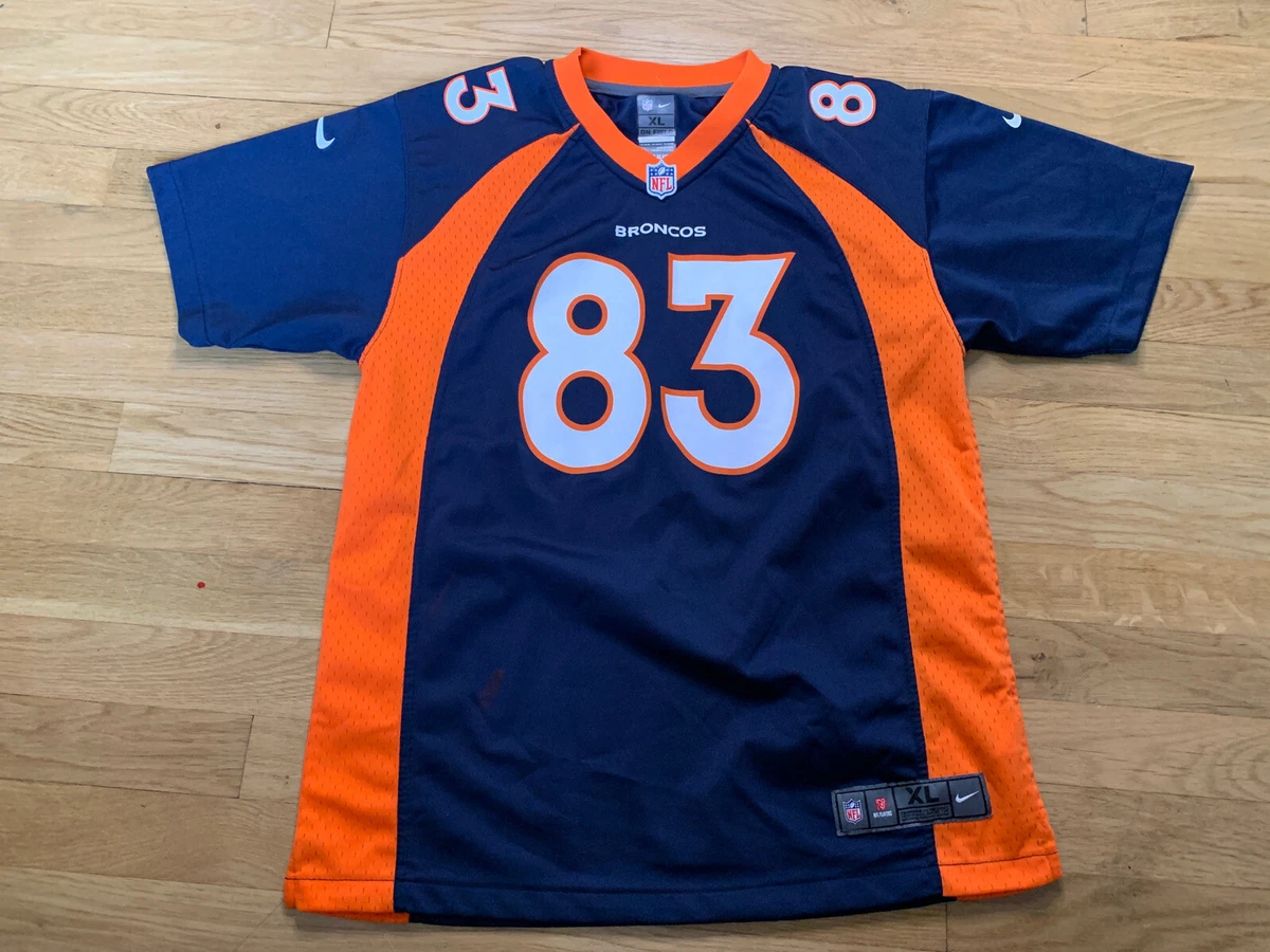 NIKE WES WELKER DENVER BRONCOS ALTERNATE GAME JERSEY YOUTH XL RETAIL 70
