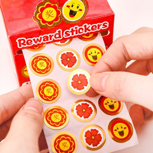 1Box Reward Sticker Cartoon Little Red Flower Pull Out Stickers Kindergarten _in - Picture 5 of 7