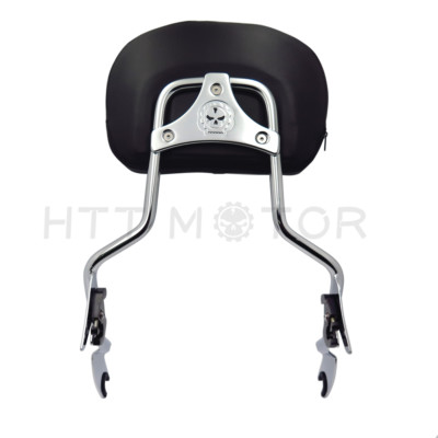 Detachable Sissy Bar With Backrest Pad - Chrome For Harley Touring 2009-2019 (2017, 2018 Included)