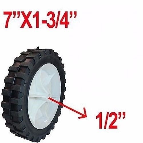 7 x 1 3 4 Plastic Replacement Wheel Rim Tire For Lawnmower Mower Cart Dolly eBay