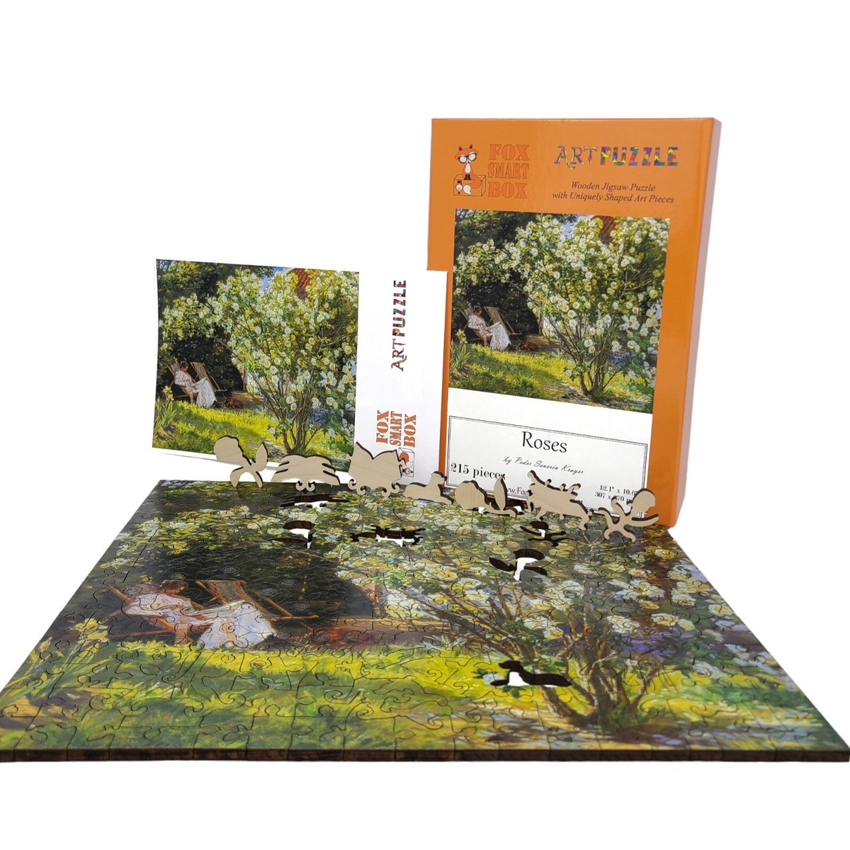 Wooden Jigsaw Puzzle for Adults by FoxSmartBox - 215 Pieces