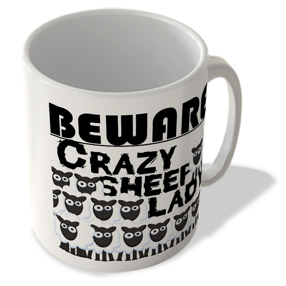 Beware Crazy Sheep Lady - Mug