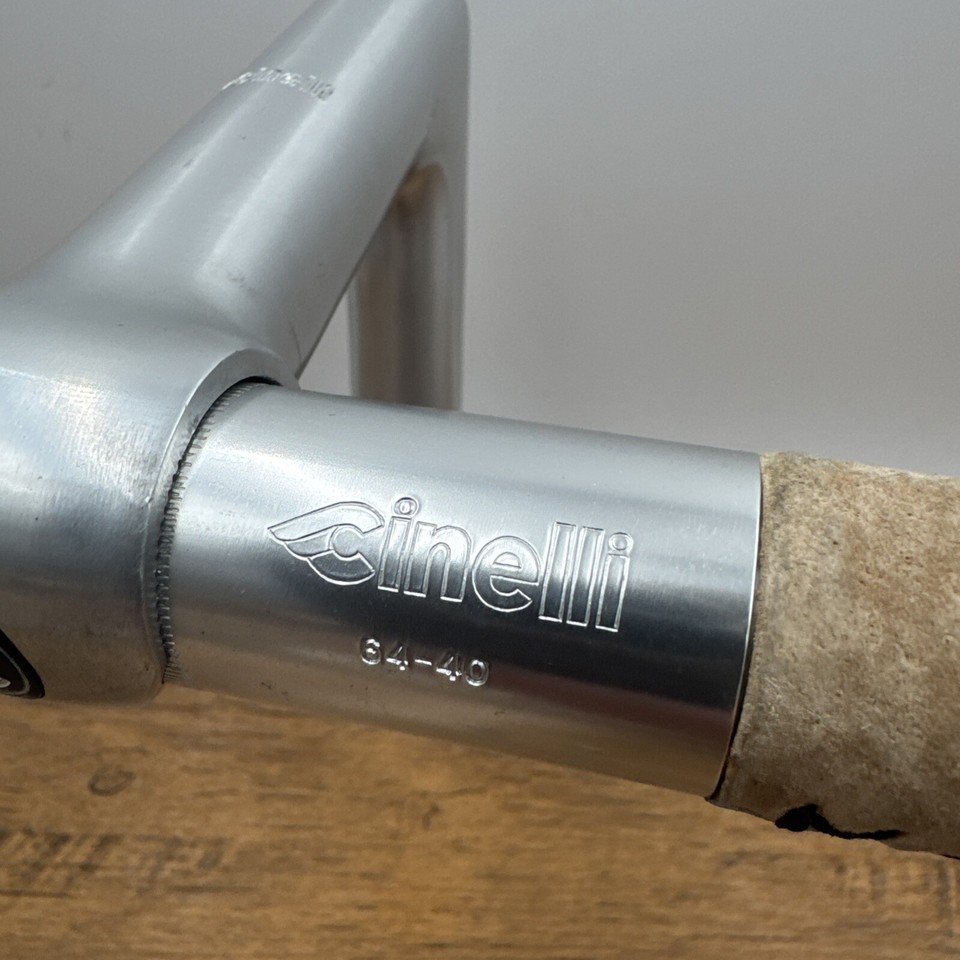 Guidon De Vélo Route Cinelli Giro D'Italia 64 – Aluminium, 42cm, Argent, Pour Cyclisme