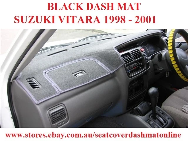 DASH MAT BLACK DASHMAT DASHBOARD COVER FIT SUZUKI VITARA 1998 2001