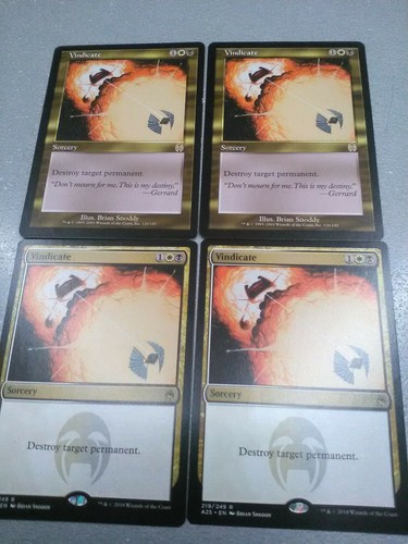 VINDICATE x 4 PLAYSET ENG - MTG 2 MASTERS 25, 2 APOCALYPSE - NM / EX - 第 1/1 張圖片
