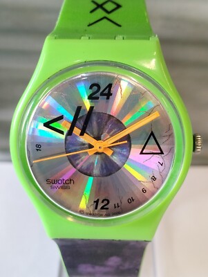 SWATCH 24 HOUR DIAL QUARTZ AG-2009 SWISS UNISEX ADULTS FULL