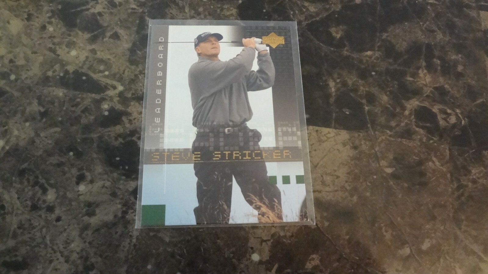 2002 UPPER DECK  LEADER BOARD # 99 STEVE STRICKER   GOLF CARD