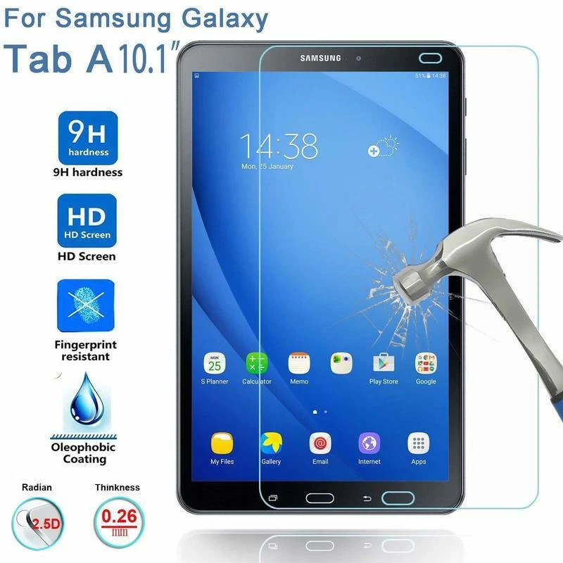 Samsung Galaxy Tab A6 10.1" Inches SM-T580 2016 Screen Tempered Glass Protector