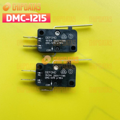 2PCS New DMC-1215 Micro Limit Switch 3 Pins 15A 250VAC DEFOND