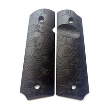 Extreme Polymer Full Size 1911 Grips Engraved Textured - Skull